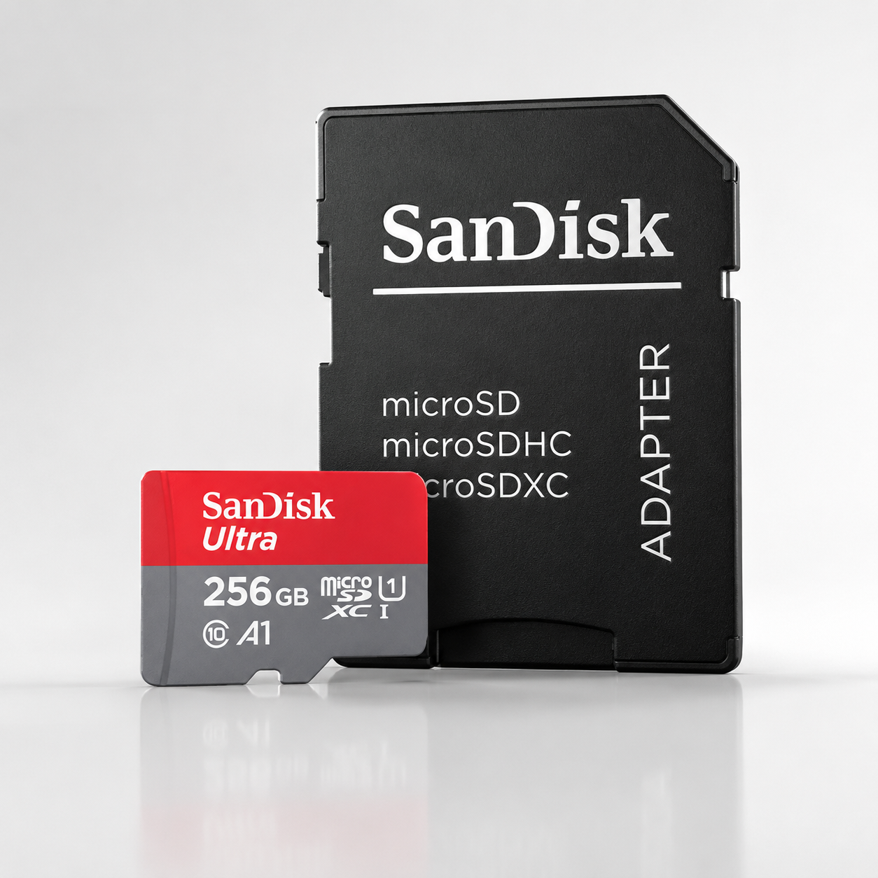 Card de memorie SanDisk Ultra microSDXC, 256GB, 150MB/s, A1, Class 10, UHS-I + SD Adapter