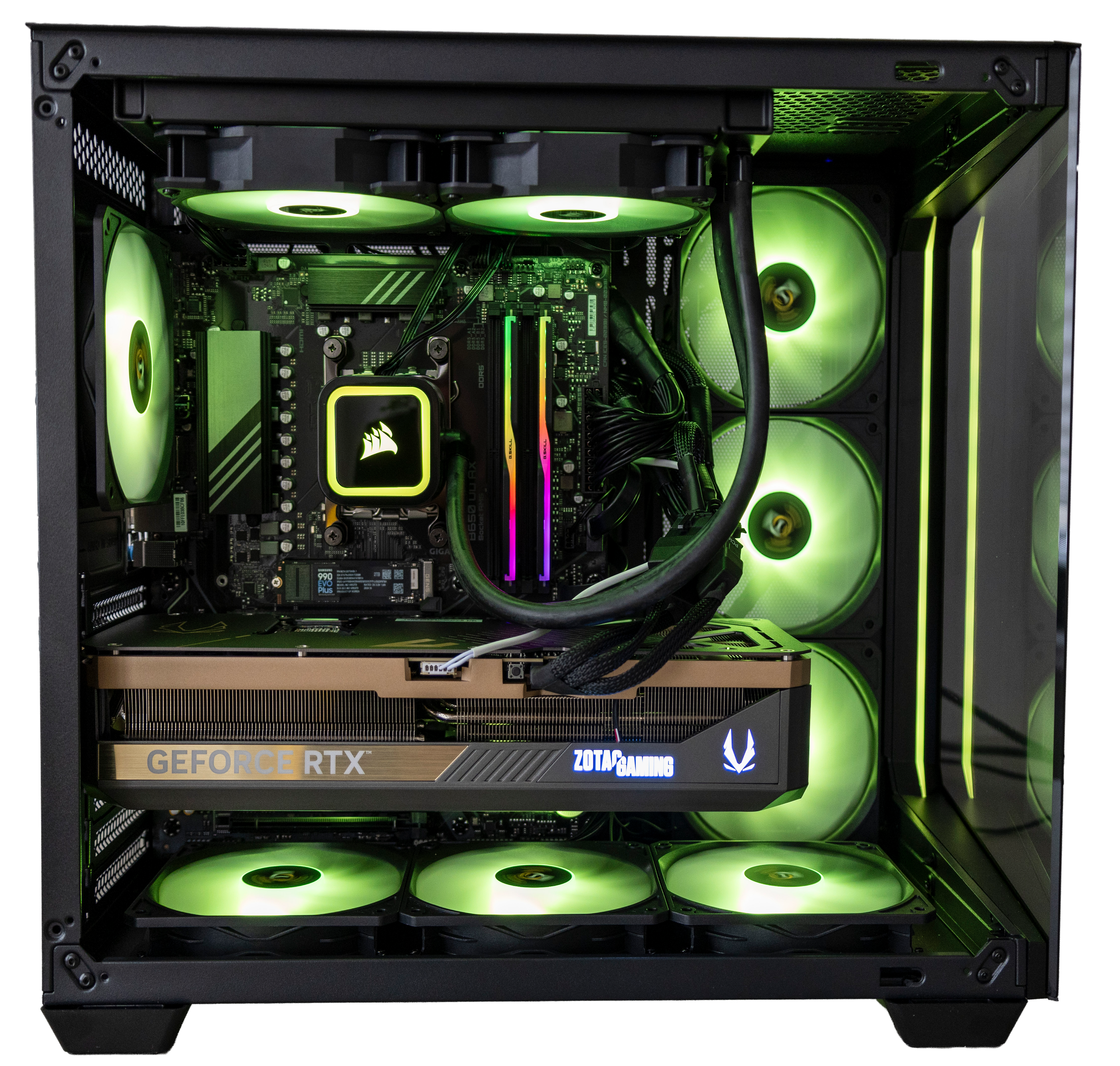 PC Gaming ATI Nightfall Overlord  AMD Ryzen 7 9800X3D 32GB GeForce RTX 5080 SSD 2TB Windows 11