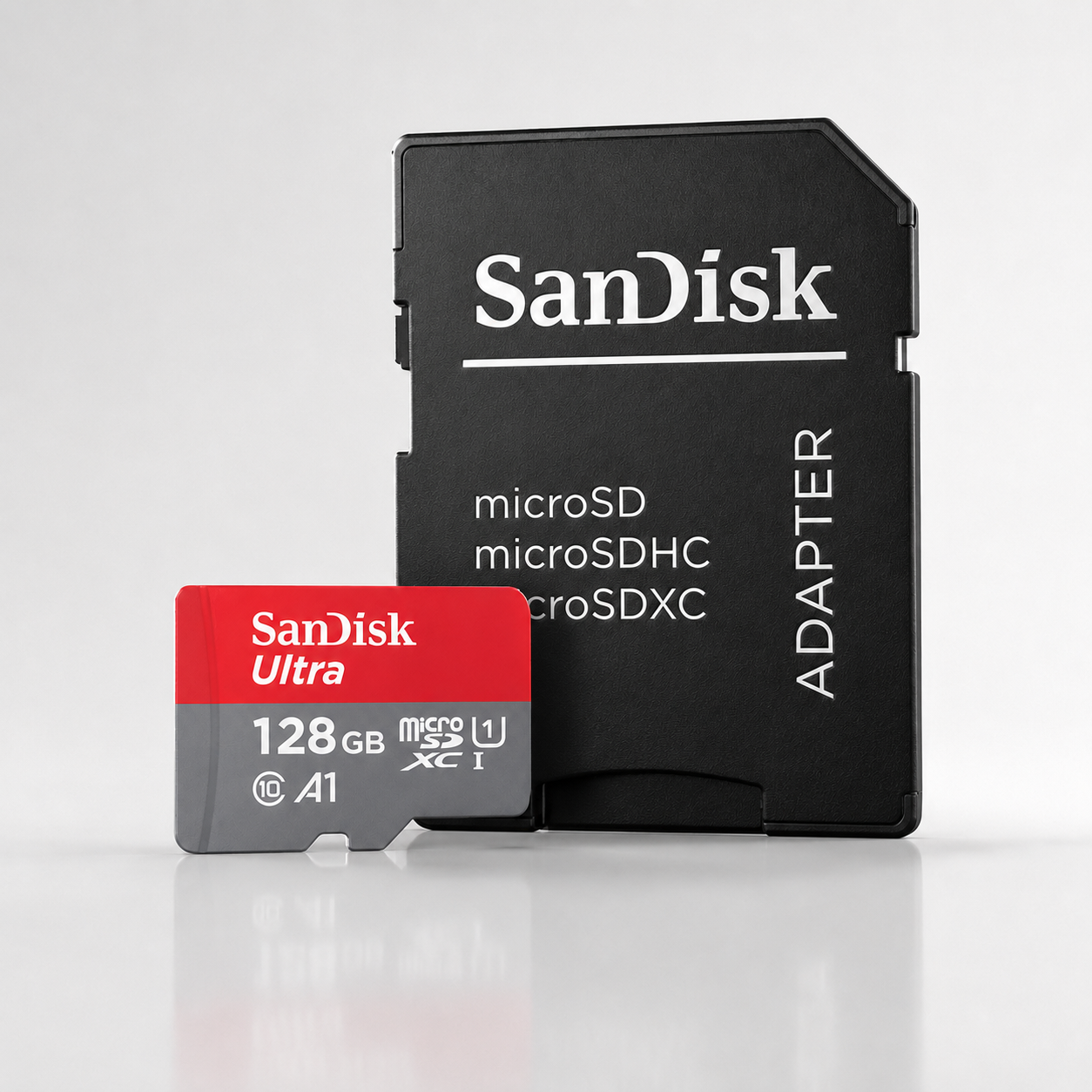 Card de memorie SanDisk Ultra microSDXC, 128GB,140MB/s, A1, Class 10, UHS-I,  + SD Adapter